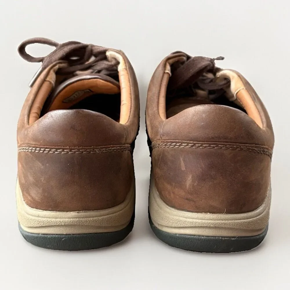 KEEN Presidio II Women Size 8 Brown Leather Lace Up Walking Hiking Shoes Comfort